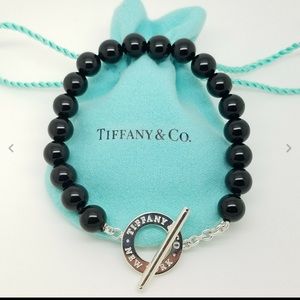 Tiffany & Co. Black Onyx 7.5" Toggle Bracelet